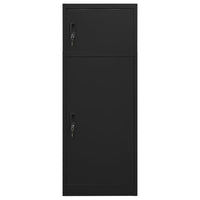 Saddle Cabinet Black 53x53x140 cm Steel