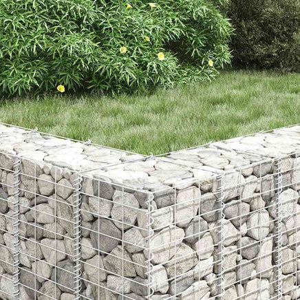 Gabion Raised Beds 3 pcs 30x30x150 cm Iron