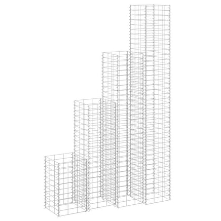 Gabion Raised Beds 4 pcs 30x30x50/100/150/200 cm Iron