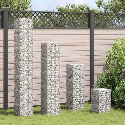 Gabion Raised Beds 4 pcs 30x30x50/100/150/200 cm Iron