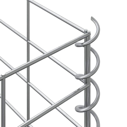 Gabion Raised Beds 4 pcs 30x30x50/100/150/200 cm Iron