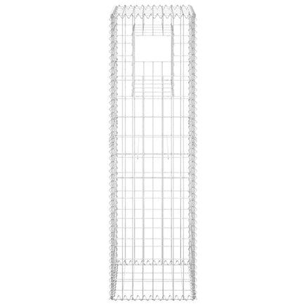 Gabion Basket Post 40x40x140 cm Iron