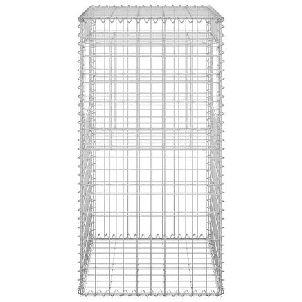 Gabion Basket Posts 2 pcs 50x50x100 cm Iron