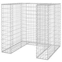 Gabion Wall for Garbage Bin Galvanised Steel 110x100x110 cm