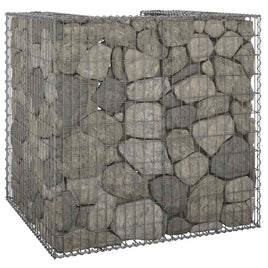 Gabion Wall for Garbage Bin Galvanised Steel 110x100x110 cm