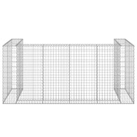 Gabion Wall for Garbage Bins Galvanised Steel 254x100x110 cm
