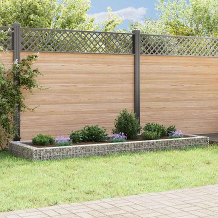 Gabion Raised Bed Galvanised Steel 300x100x20 cm