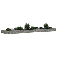 Gabion Raised Bed Galvanised Steel 400x100x20 cm
