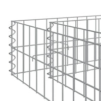 Gabion Raised Bed Galvanised Steel 400x100x20 cm