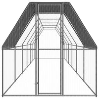 Outdoor Chicken Cage 2x12x2 m Galvanised Steel