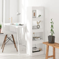 Book Cabinet/Room Divider White 40x30x135 cm