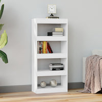 Book Cabinet/Room Divider White 60x30x135 cm Engineered Wood