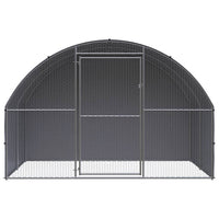 Outdoor Chicken Coop 3x2x2 m Galvanised Steel