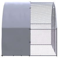 Outdoor Chicken Coop 3x2x2 m Galvanised Steel