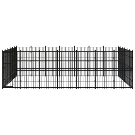 Outdoor Dog Kennel Steel 38.71 m²