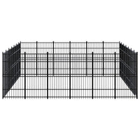 Outdoor Dog Kennel Steel 38.71 m²