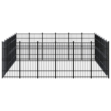 Outdoor Dog Kennel Steel 38.71 m²