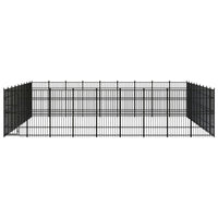 Outdoor Dog Kennel Steel 74.65 m²