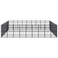 Outdoor Dog Kennel Steel 74.65 m²