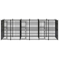 Outdoor Dog Kennel Steel 11.06 m²