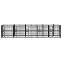 Outdoor Dog Kennel Steel 18.43 m²