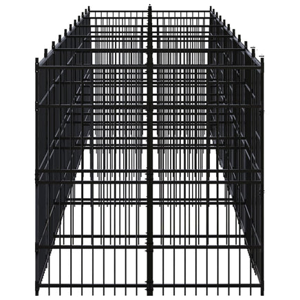 Outdoor Dog Kennel Steel 18.43 m²