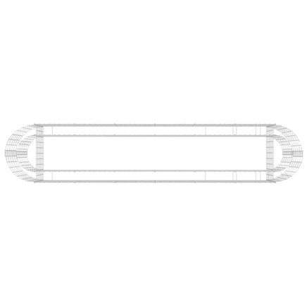 Gabion Raised Bed Galvanised Iron 260x50x50 cm