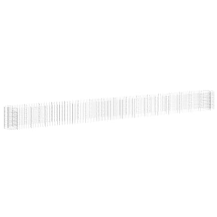 Gabion Raised Bed Galvanised Iron 610x50x50 cm