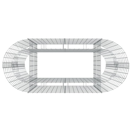 Gabion Raised Bed Galvanised Iron 120x50x100 cm