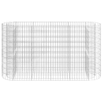 Gabion Raised Bed Galvanised Iron 190x50x100 cm