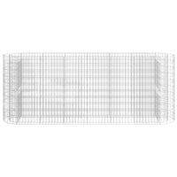 Gabion Raised Bed Galvanised Iron 260x50x100 cm