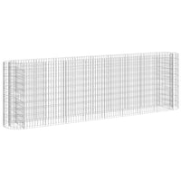 Gabion Raised Bed Galvanised Iron 330x50x100 cm