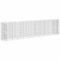 Gabion Raised Bed Galvanised Iron 400x50x100 cm