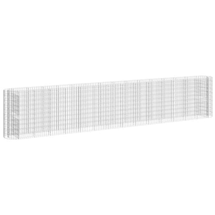 Gabion Raised Bed Galvanised Iron 540x50x100 cm