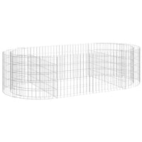 Gabion Raised Bed Galvanised Iron 200x100x50 cm