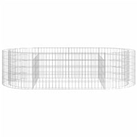 Gabion Raised Bed Galvanised Iron 200x100x50 cm