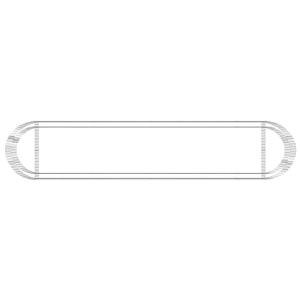 Gabion Raised Bed Galvanised Iron 500x100x50 cm