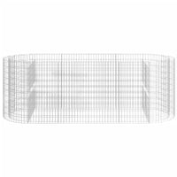 Gabion Raised Bed Galvanised Iron 300x100x100 cm