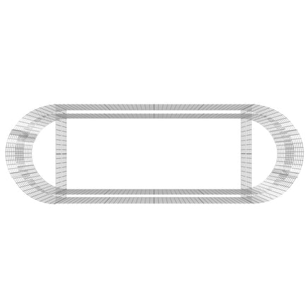 Gabion Raised Bed Galvanised Iron 300x100x100 cm