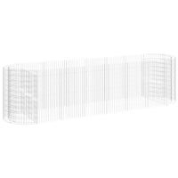 Gabion Raised Bed Galvanised Iron 400x100x100 cm