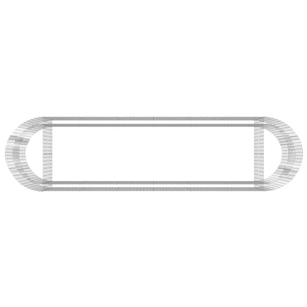 Gabion Raised Bed Galvanised Iron 400x100x100 cm