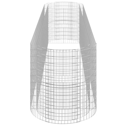 Gabion Raised Bed Galvanised Iron 500x100x100 cm