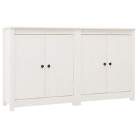 Sideboards 2 pcs White 70x35x80 cm Solid Wood Pine