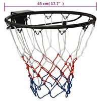 Basketball Ring Black 45 cm Steel