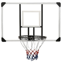 Basketball Backboard Transparent 106x69x3 cm Polycarbonate