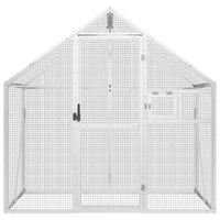 Aviary Silver 179x100x185 cm Aluminium