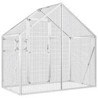 Aviary Silver 179x100x185 cm Aluminium