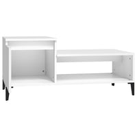 Coffee Table White 100x50x45 cm Engineered Wood