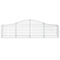 Arched Gabion Baskets 3 pcs 200x30x40/60 cm Galvanised Iron