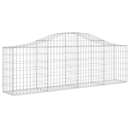 Arched Gabion Baskets 3 pcs 200x30x60/80 cm Galvanised Iron